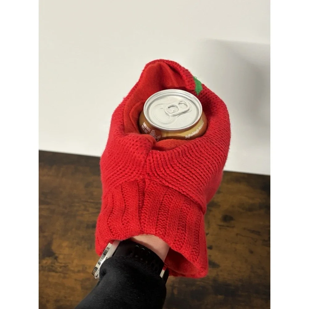 Wondershop Drink Cookie Mitten Hand Warmer Red Christmas Holiday OS